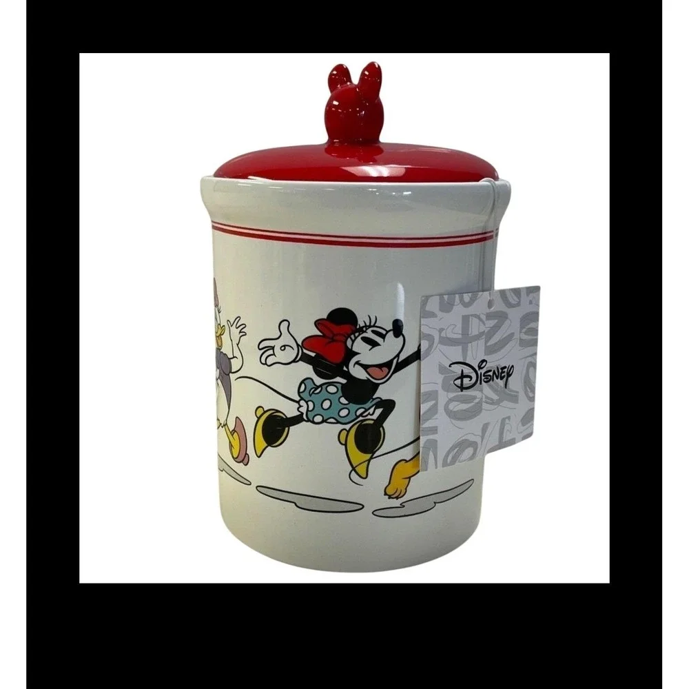 Disney Mickey and Friends Ceramic Kitchen Canister Cookie Jar with Mickey Lid